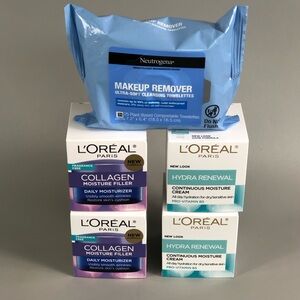 Neutrogena Blue Makeup Remover Wipes & L'Oréal Paris Skincare Duo